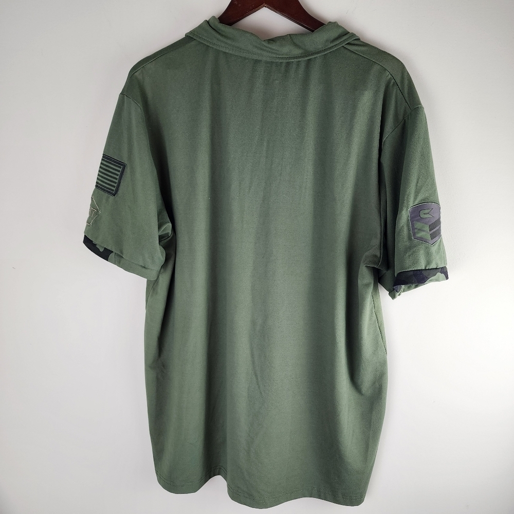 Colosseum WV Mountaineers OHT Military Appreciation Polo Size XL Olive Green - Picture 6 of 11
